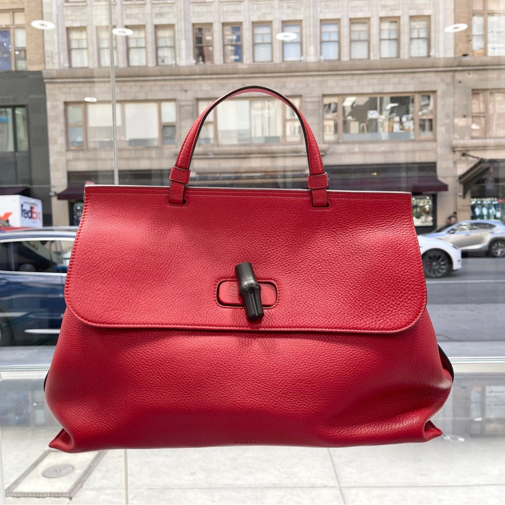 Brand New Gucci Bamboo Daily top handle 2way handbag